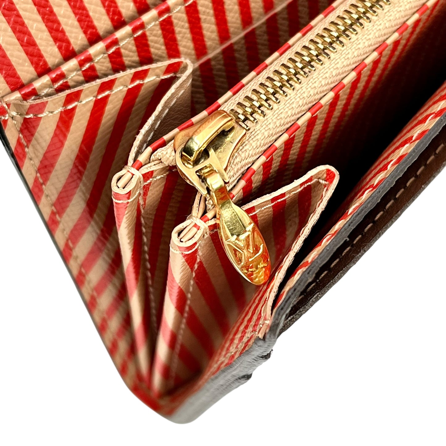 Louis Vuitton Monogram Portefeuille Sarah Canvas Long Wallet - Brown 