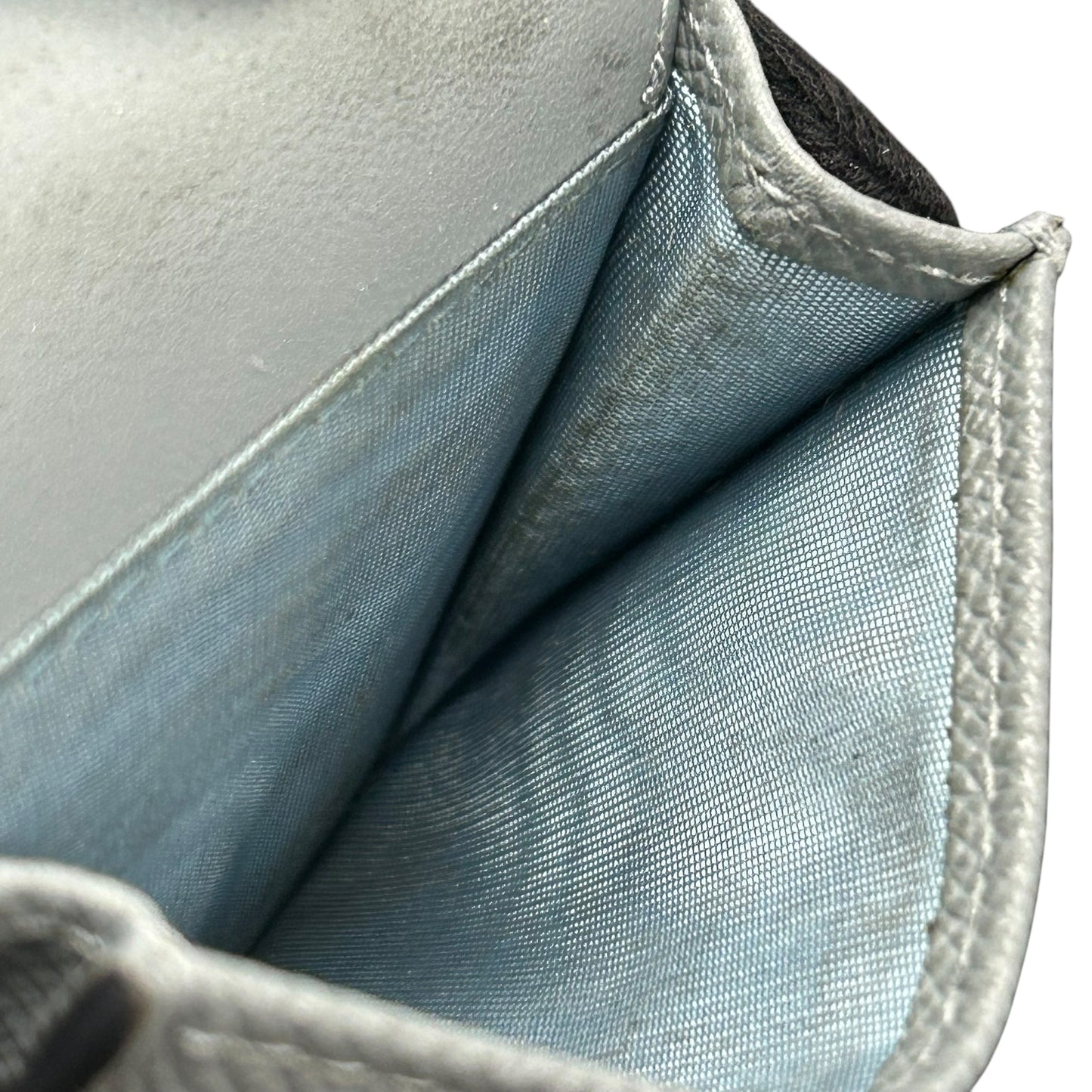 Dior Saddle Tri-fold Compact Wallet - Blue 