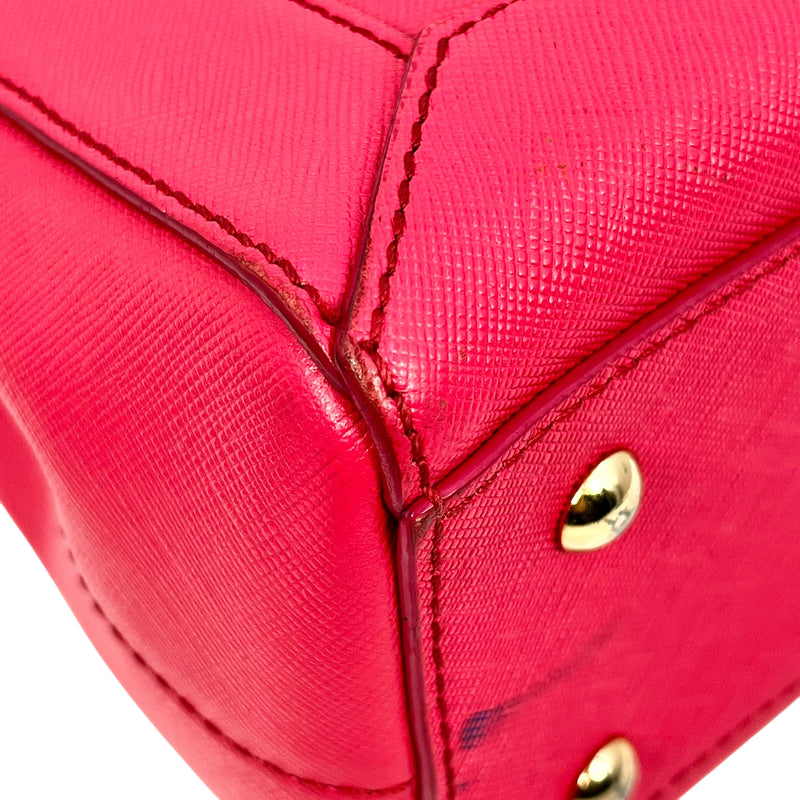 MCM Leather Handbag/Shoulder Bag - Pink 