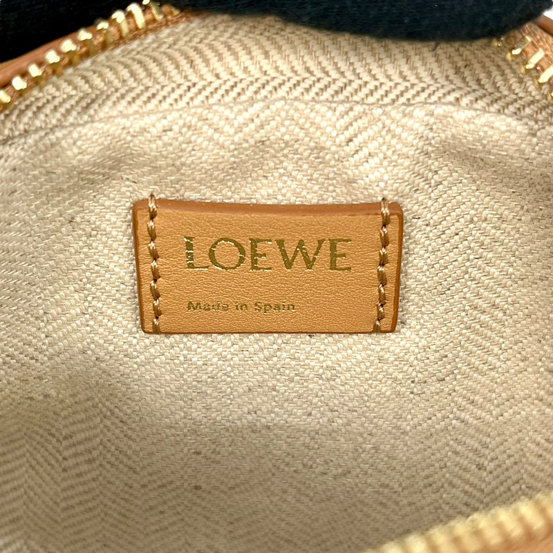 LOEWE Amazona Nano Mini Shoulder Bag - Brown and Red 