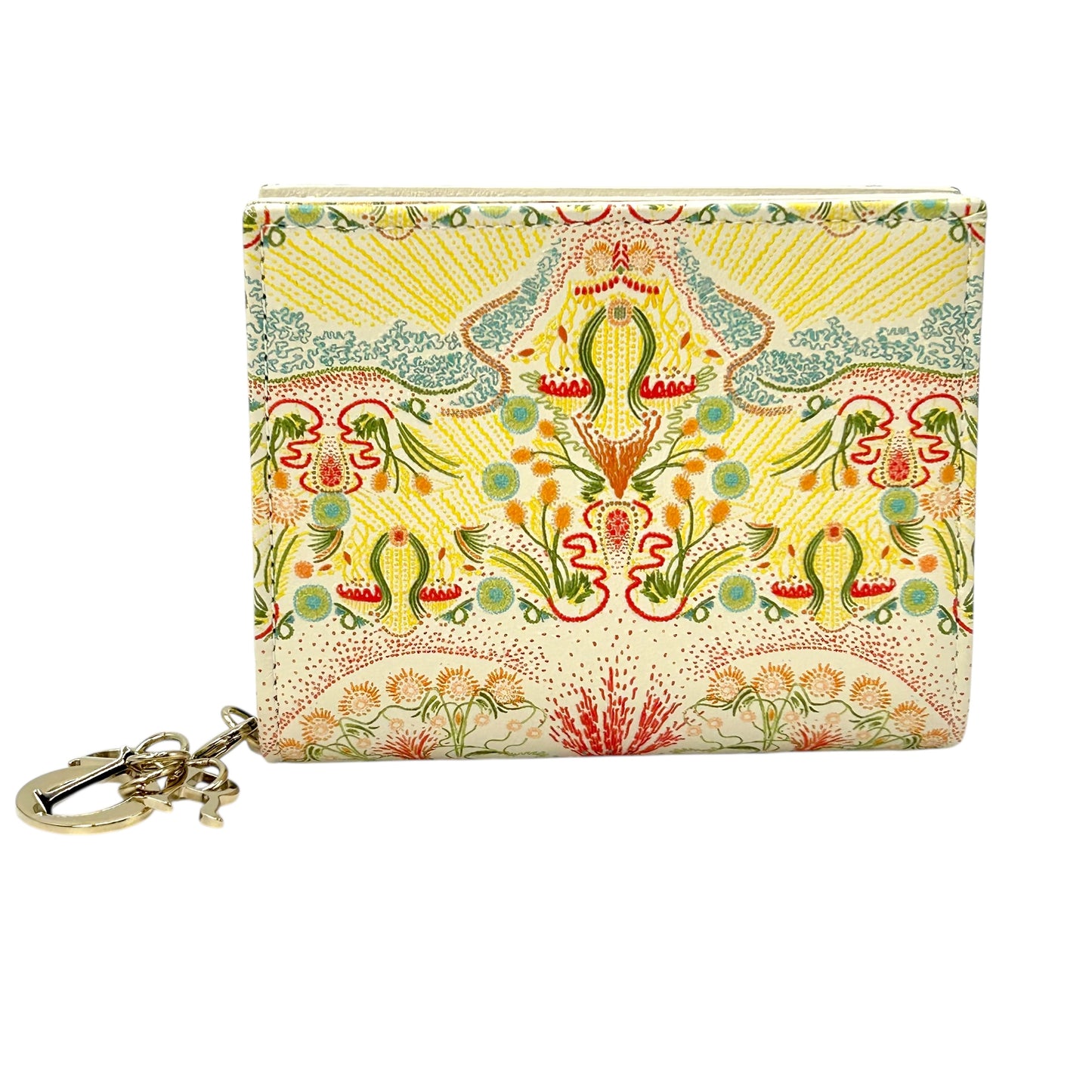 Dior 2020 Heart Light Bifold Compact Wallet - Yellow x Multicolor 
