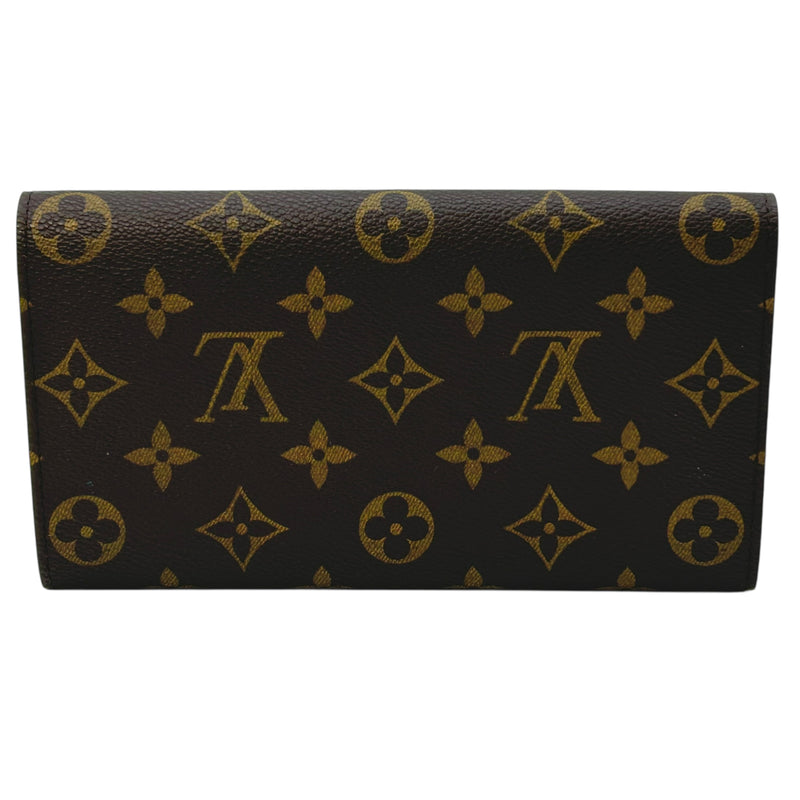 Louis Vuitton モノグラム キャンバス ポルトモネ クレディ 長財布 - ブラウン