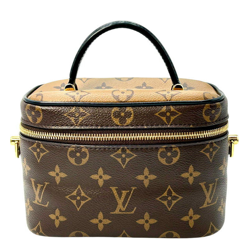 Louis Vuitton モノグラム キャンバス リバース ヴァニティ NV PM ショルダーバッグ - ブラウン