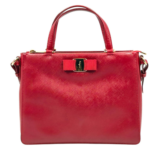 Salvatore Ferragamo Vara Bon Handbag - Red 