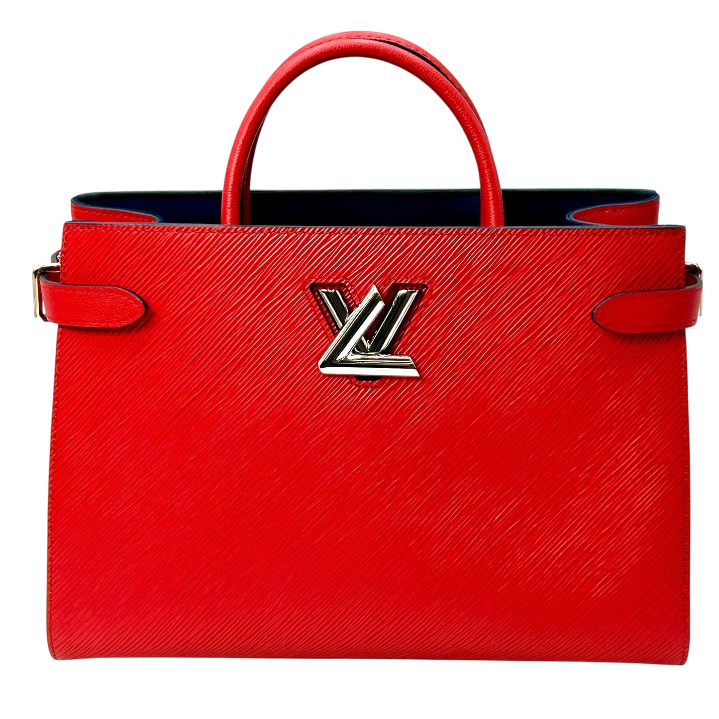 Louis Vuitton Twist Tote Coquelicot Epi Leather Handbag - Red 