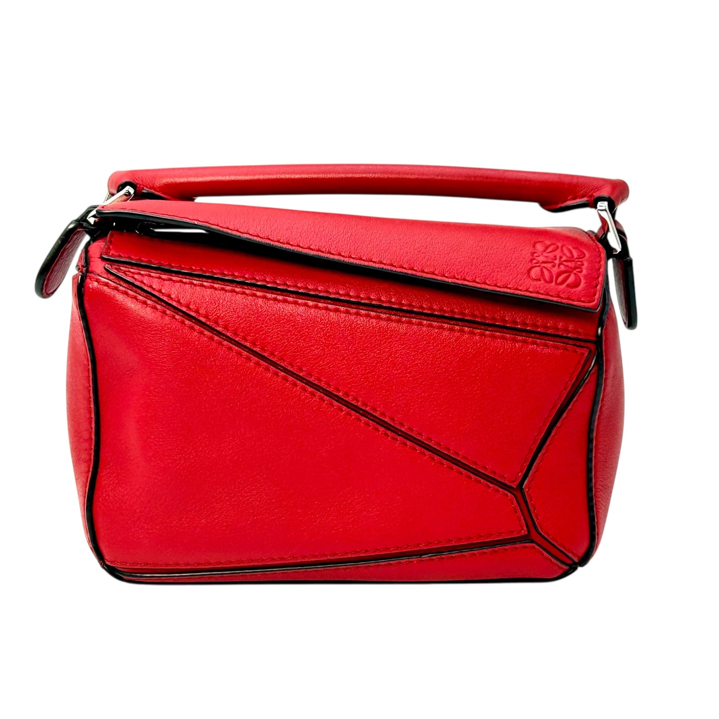 LOEWE パズルバッグ ミニバッグ ハンドバッグ - レッド