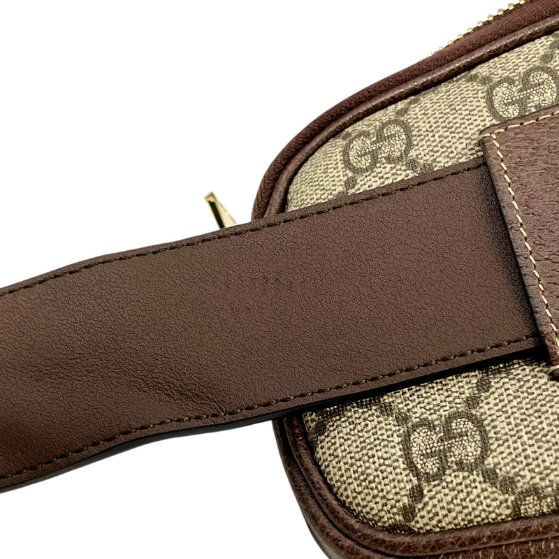 GUCCI GG Supreme Canvas Body Bag - Brown