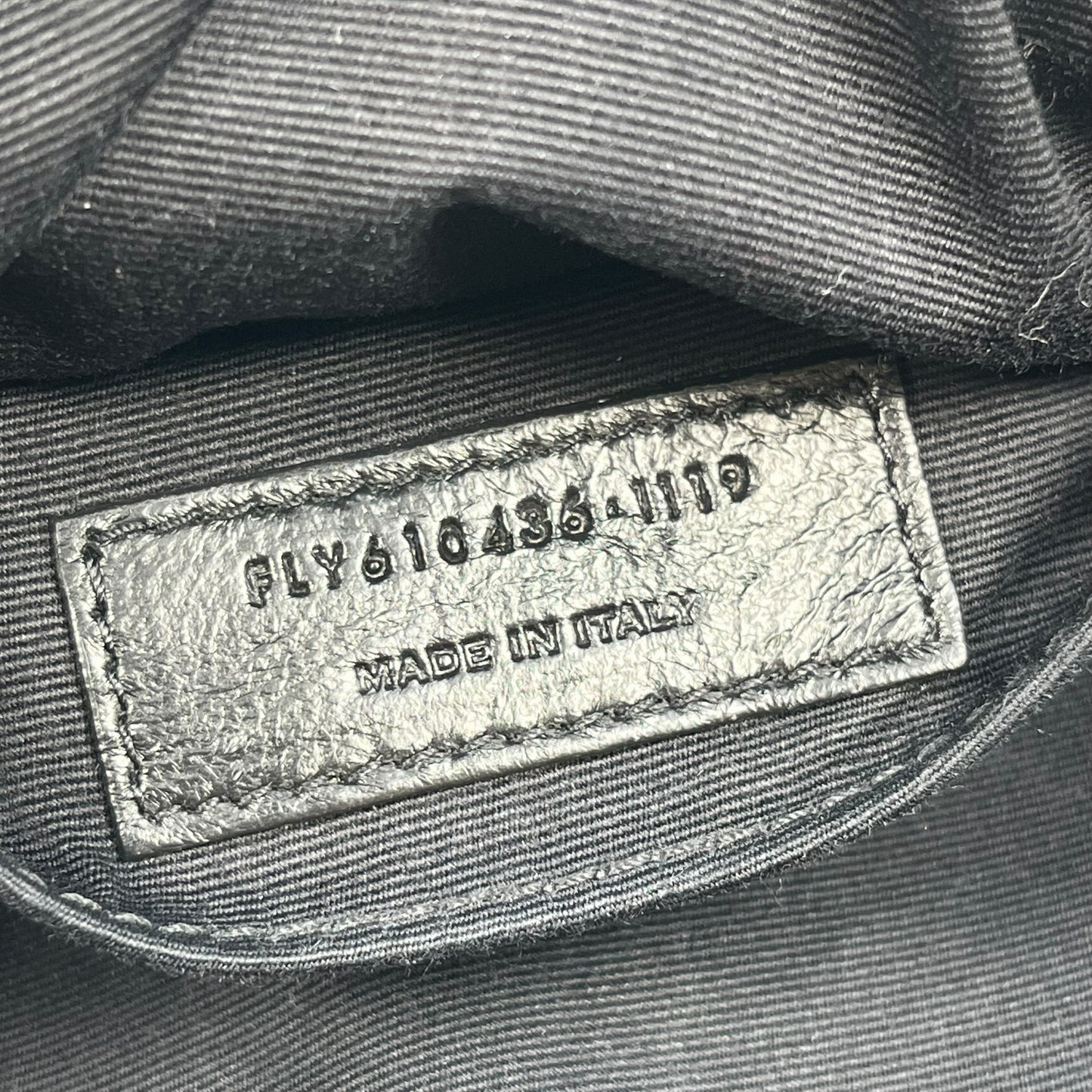 Saint Laurent Vinyl Mini Chain Shoulder Bag - Black 