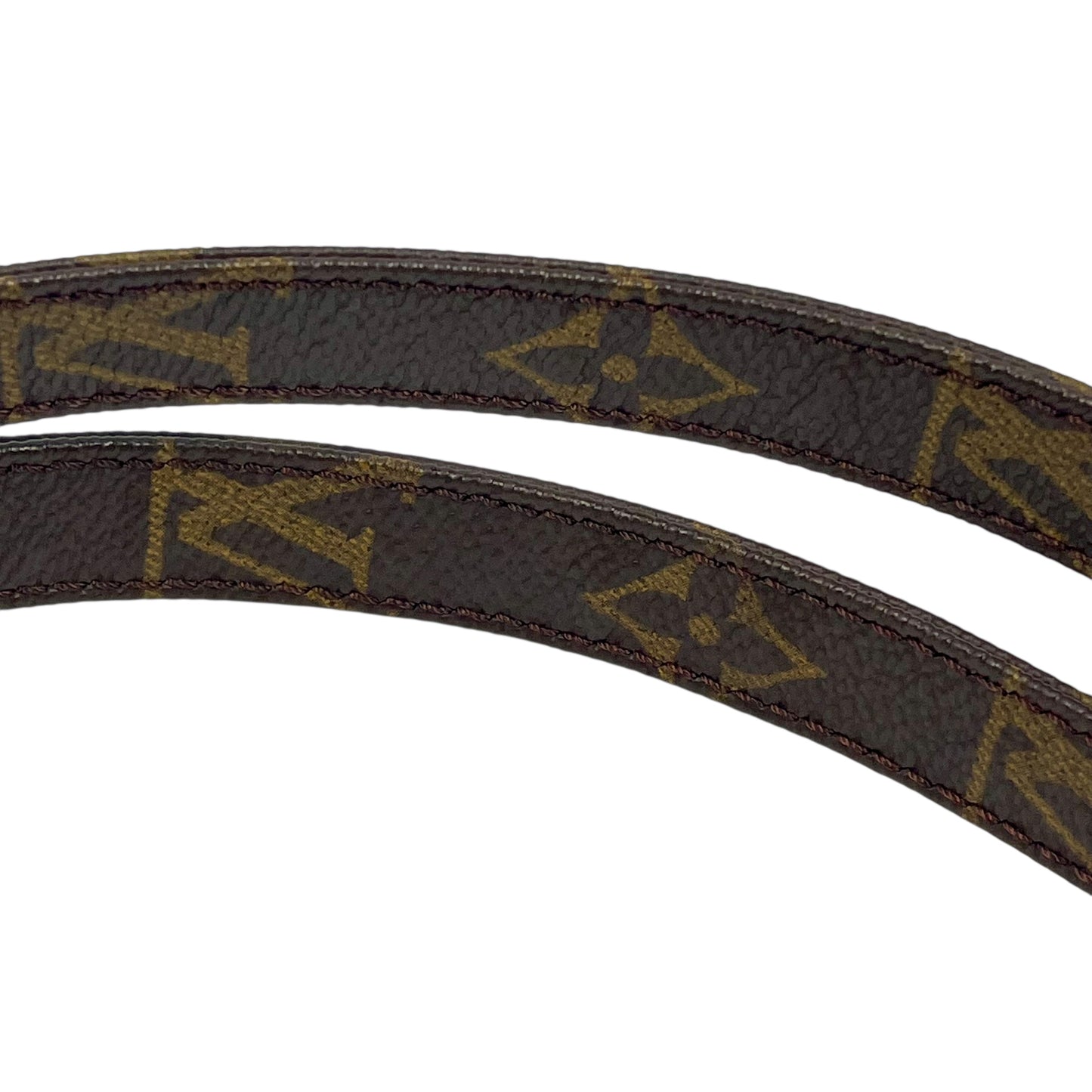 Louis Vuitton Monogram Canvas and Leather Shoulder Strap 101cm - Dark Brown - 32548 