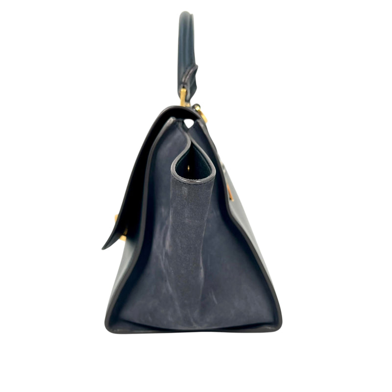 CELINE Trapeze Handbag - Navy Blue 