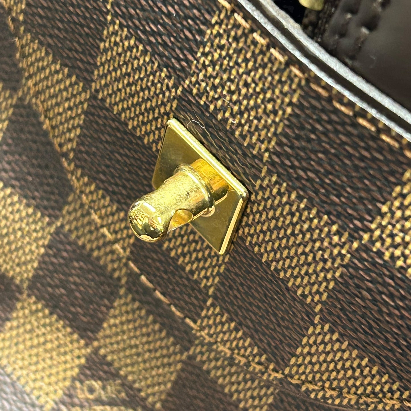 Louis Vuitton Damier Ebene Duomo Handbag - Dark Brown 