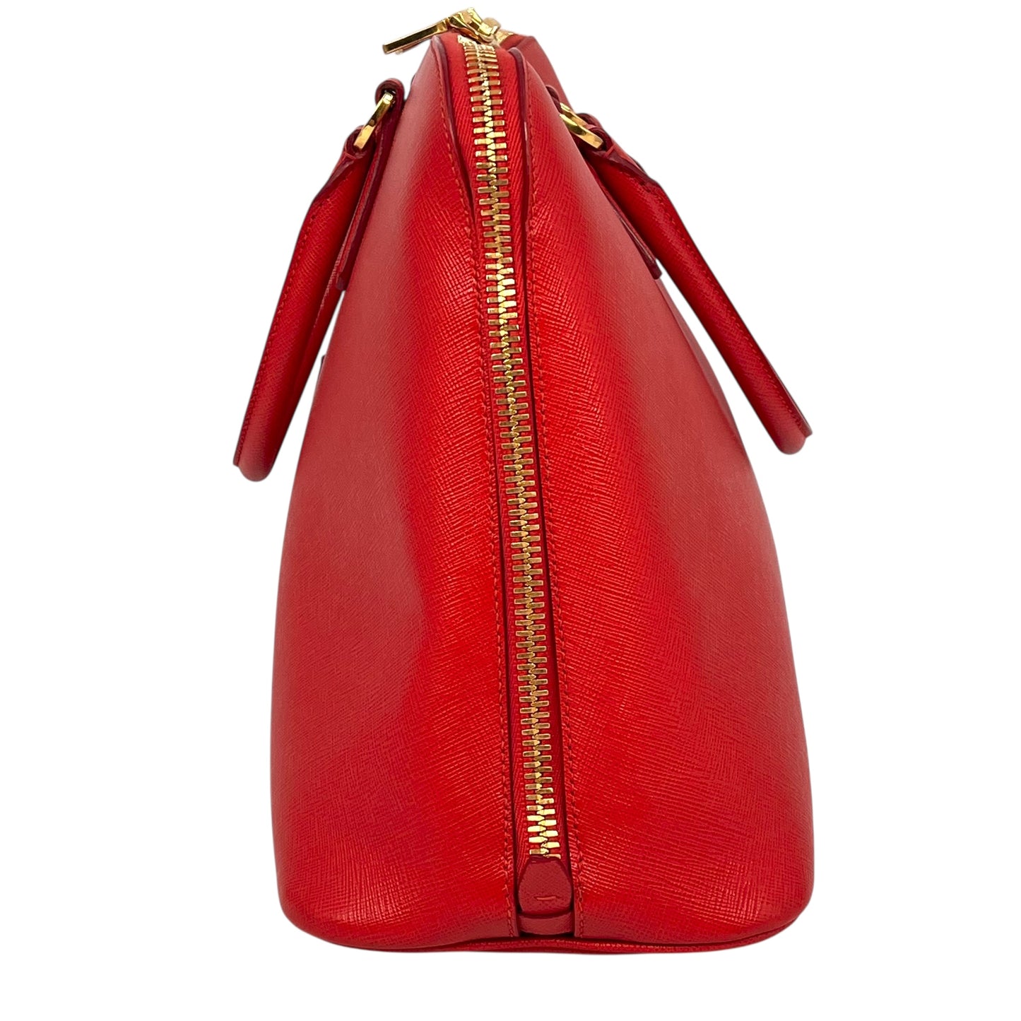 PRADA Galleria Saffiano Leather Handbag - Red 