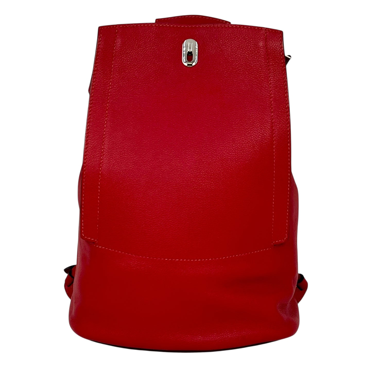 Hermès Sakado GR24 Rouge Kazak Backpack with D Stamp (2000) - Red 