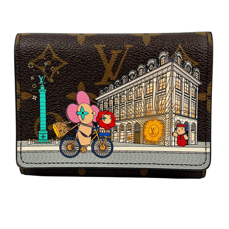 Louis Vuitton Monogram Canvas Portefeuille Victorine Tri-fold Compact Wallet - Brown 