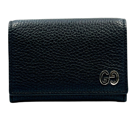 GUCCI Leather Card Case - Black 