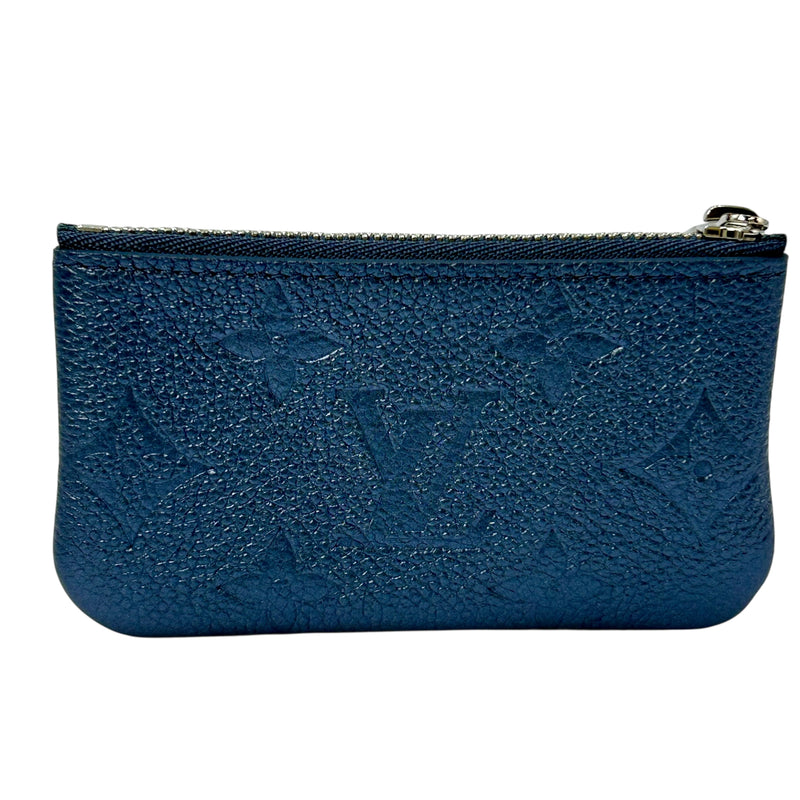 Louis Vuitton Monogram Empreinte Pochette Cle Coin Case and Key Case - Blue 
