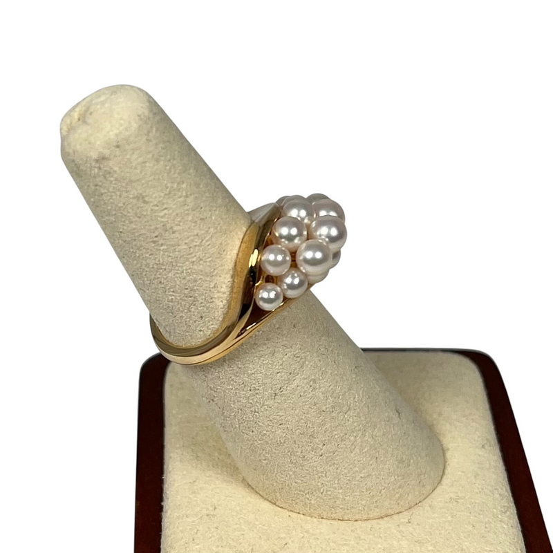 MIKIMOTO Pearl Ring Jewelry - 18K 