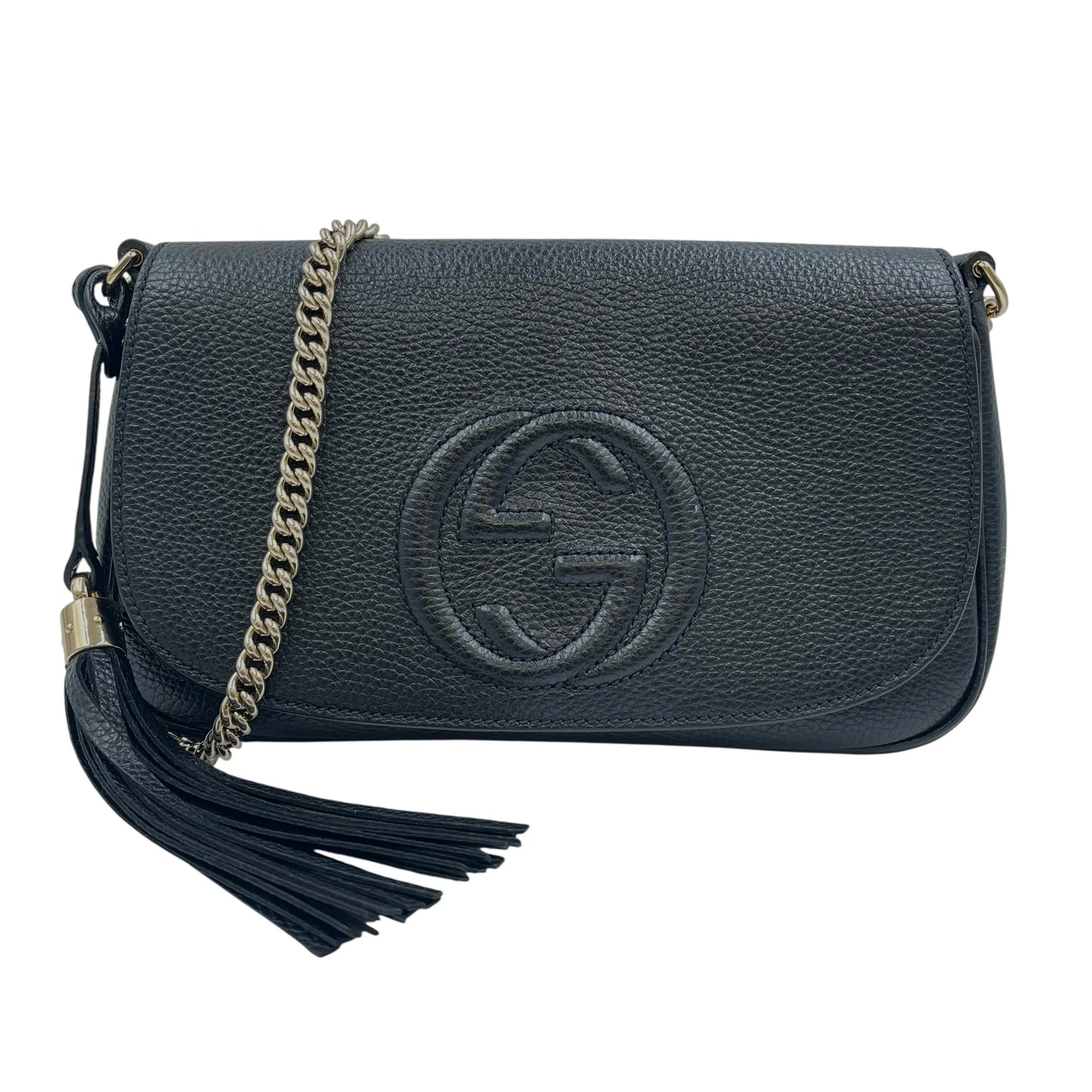 GUCCI Soho Chain Shoulder Bag - Black 