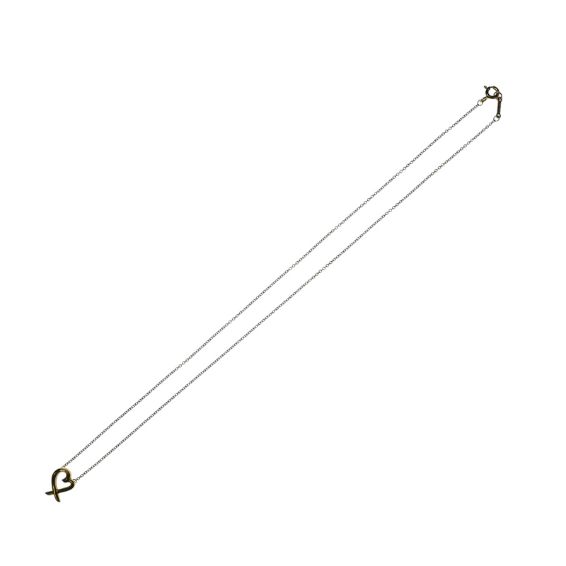 Tiffany & Co ラビング ハート ペンダント ネックレス - 18KYG