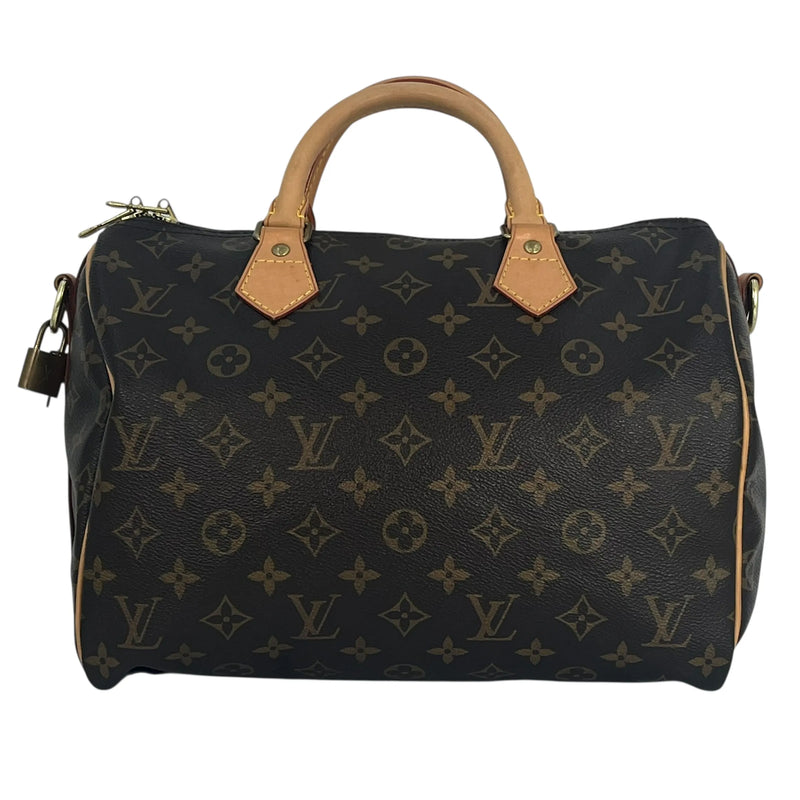 Louis Vuitton モノグラムキャンバス スピーディ 30 バンドリエール ハンドバッグ ショッピング - ブラウン