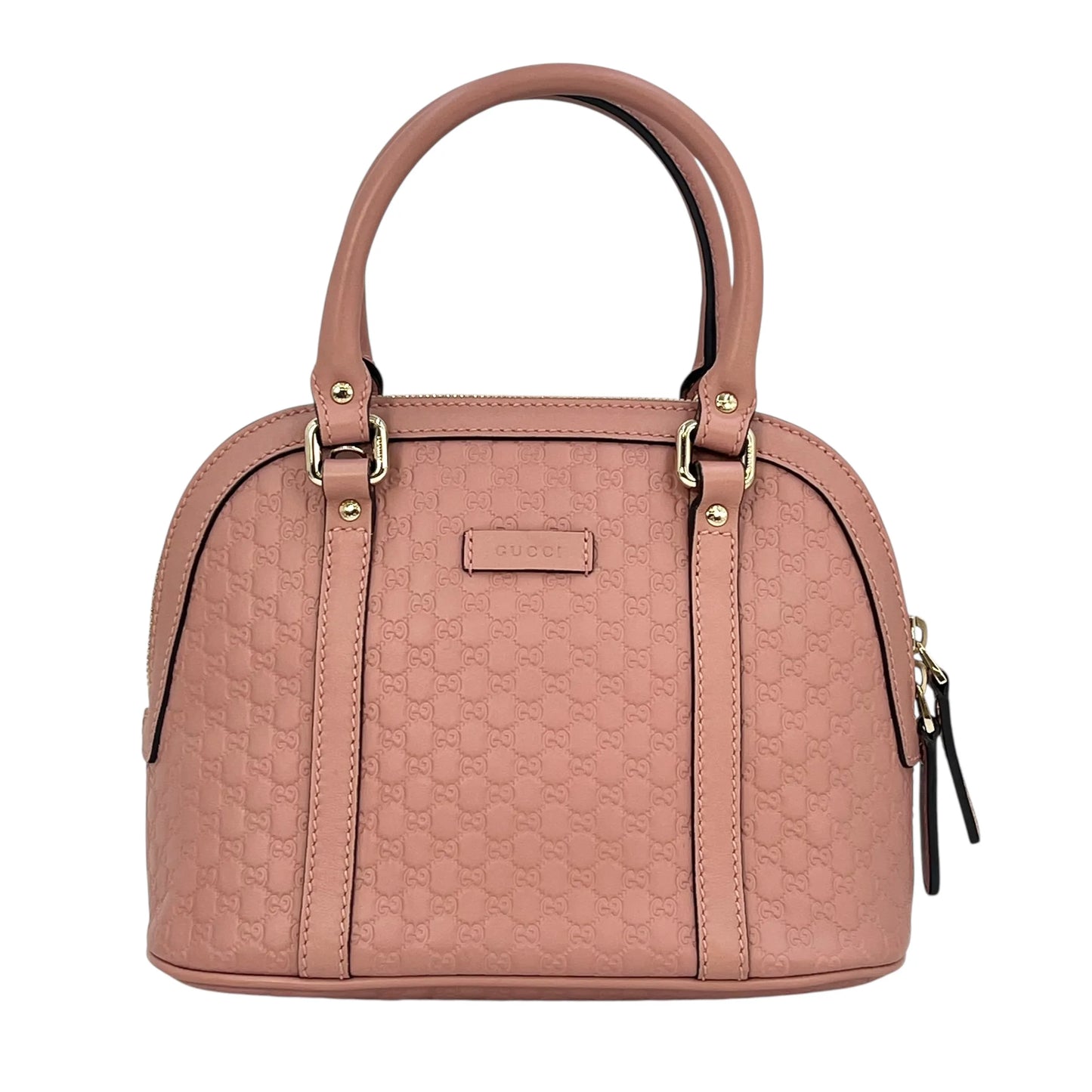 GUCCI Micro Guccissima Dome Handbag/Shoulder Bag - Pink 
