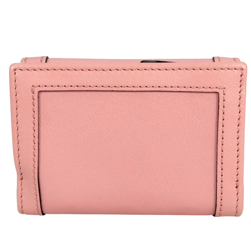 GUCCI GG Marmont Bamboo Tri-fold Compact Wallet - Pink 
