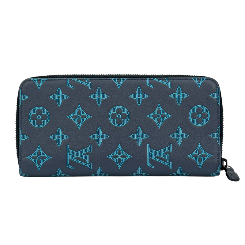 Louis Vuitton Vertical Zippy Long Wallet - Navy 