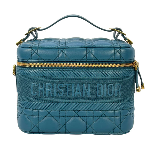 Dior Small Travel Vanity Handbag/Shoulder Bag - Blue 