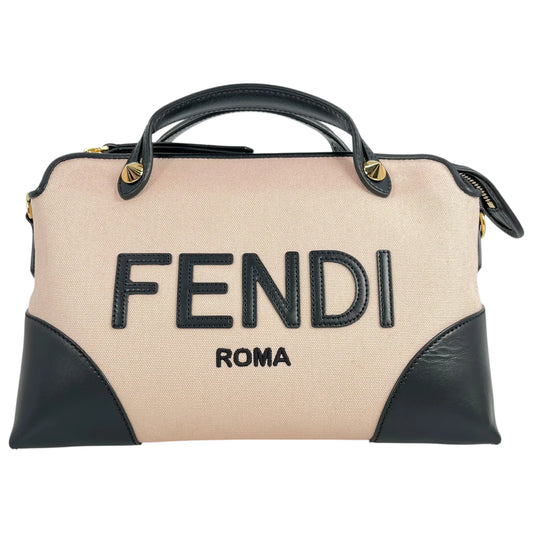 FENDI By the Way Medium Canvas and Leather Handbag - Pink 