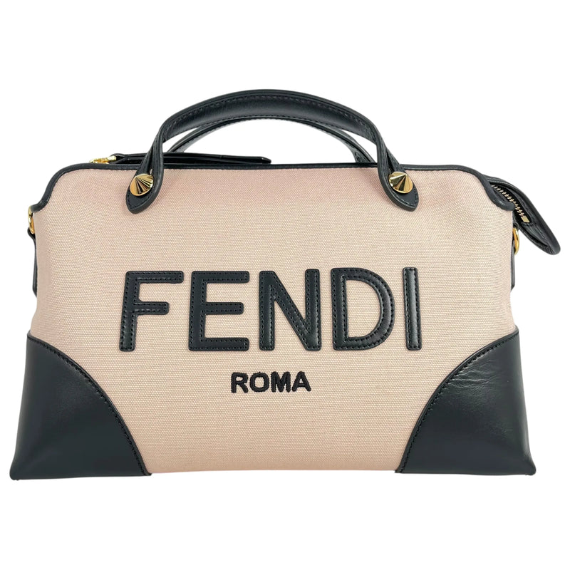 FENDI By the Way Medium Canvas and Leather Handbag - Pink 