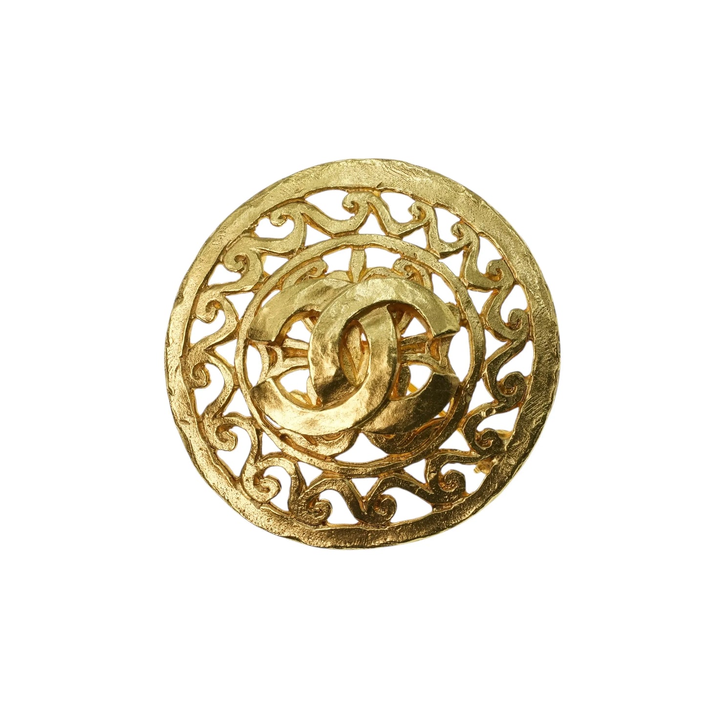 CHANEL CCロゴ ラウンド ブローチ アクセサリー 95A - メタル - 32571