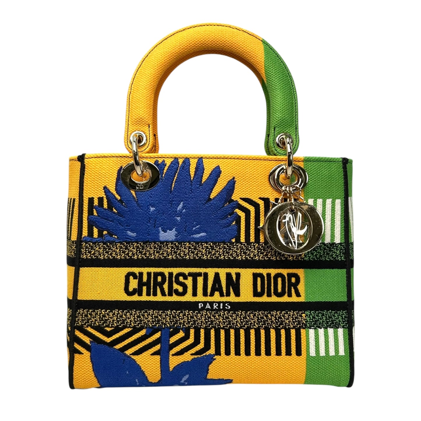 Dior Lady D-Light Handbag - Yellow and Green 