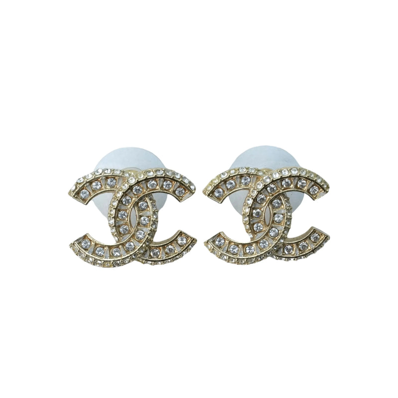 CHANEL Crystal Timeless CC Earrings F21 V - Metal 