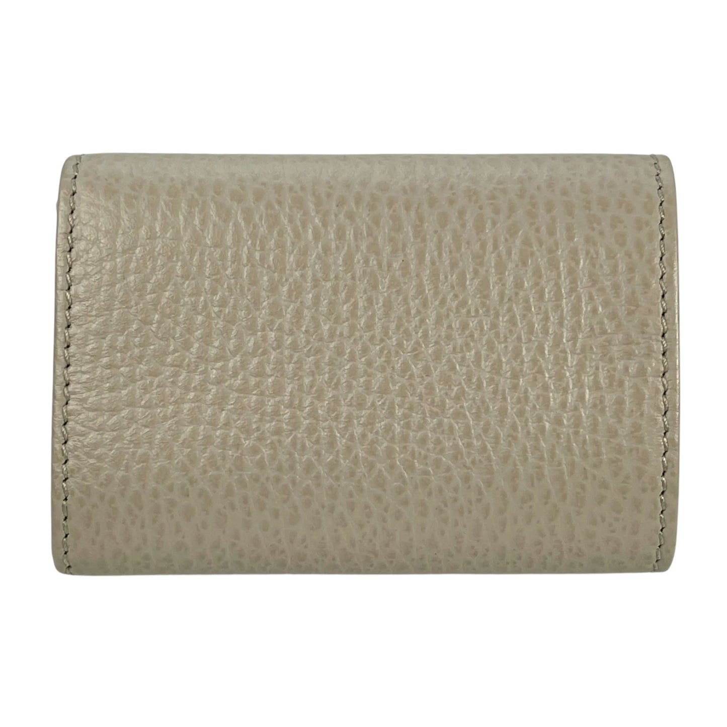 GUCCI Double G Tri-fold Compact Wallet - Gray 