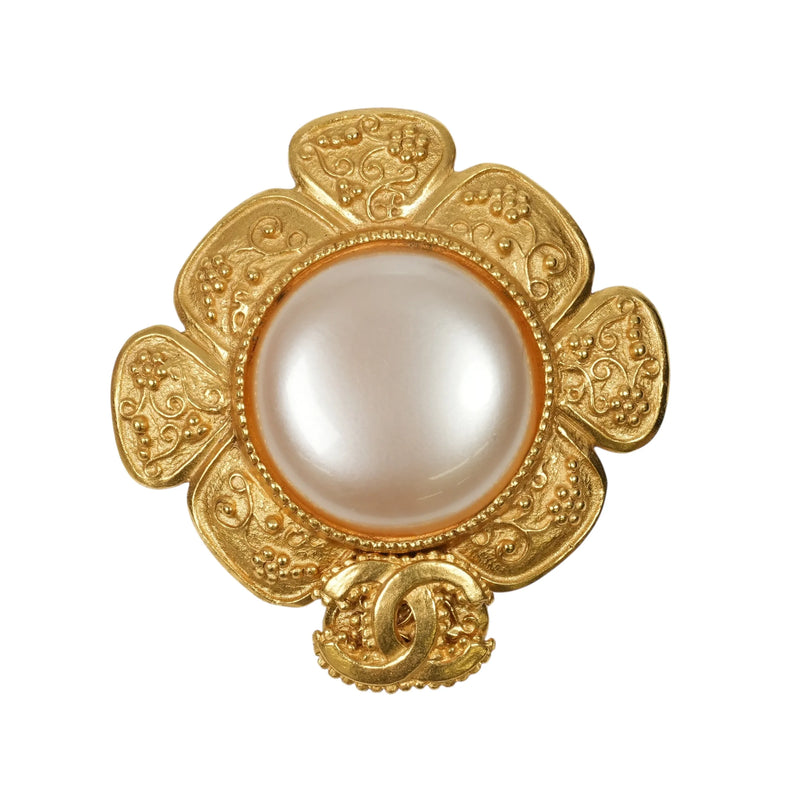 CHANEL フェイクパール ブローチ アクセサリー 96A - メタル - 34617