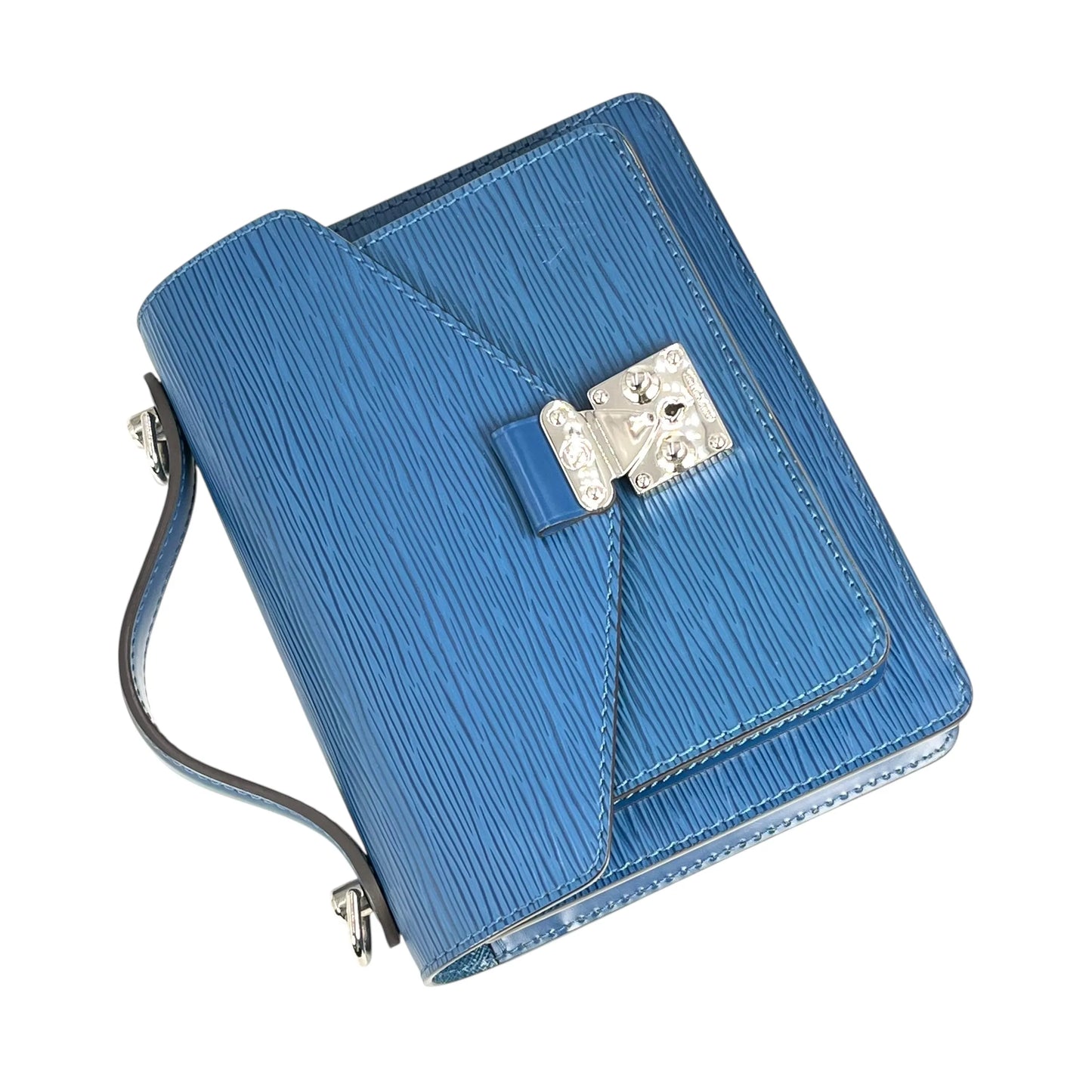 Louis Vuitton Epi Leather Monceau BB Handbag - Blue 