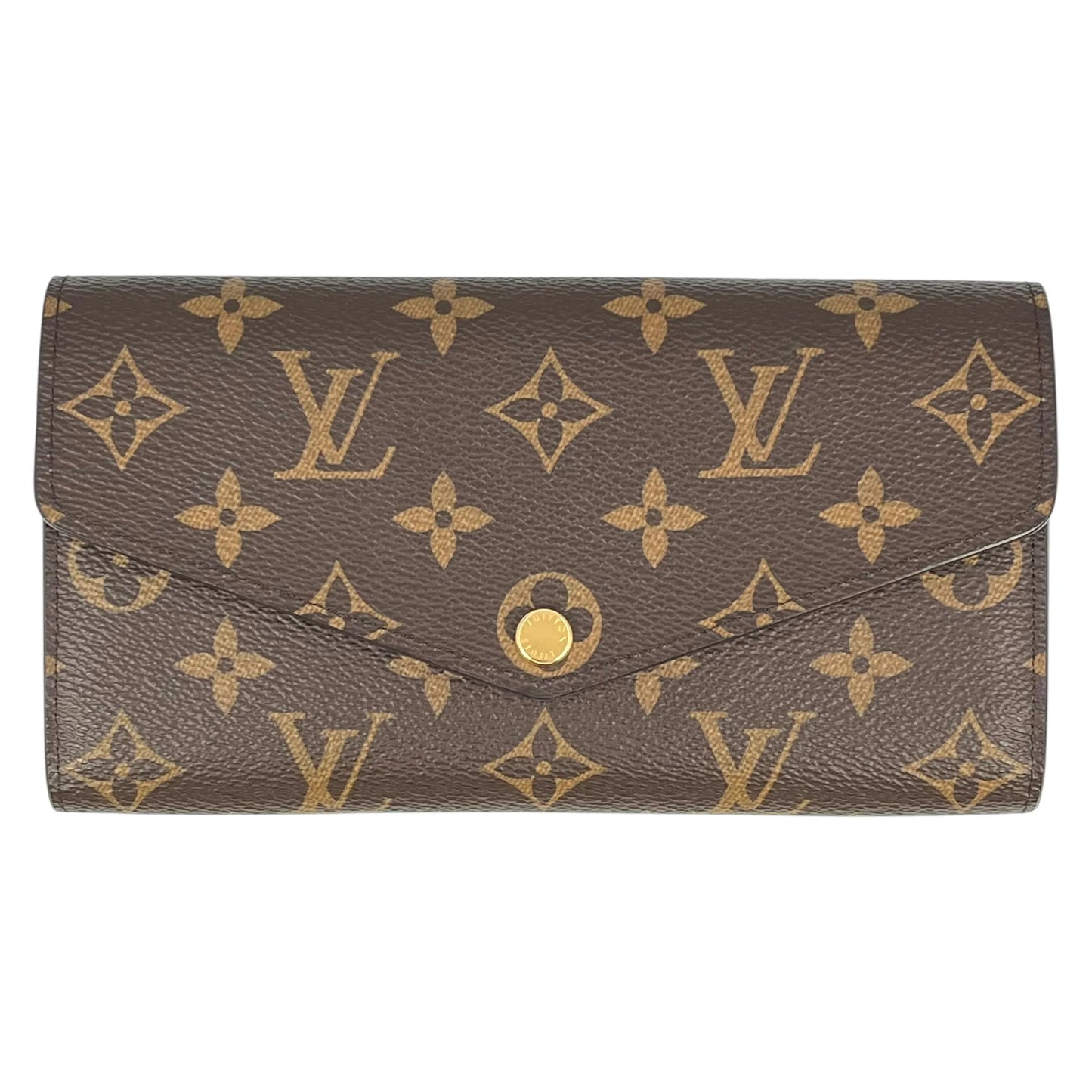 Louis Vuitton モノグラム キャンバス ポルトフォイユ サラ 長財布 ロングウォレット - ブラウン × レッド - 35056