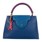 Louis Vuitton Capucines MM Taurillon Leather Handbag - Navy Blue 