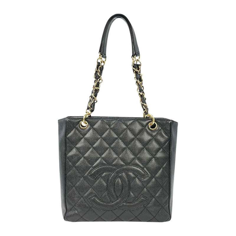 CHANEL PST Cain Tote Bag - Black 