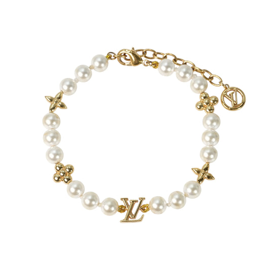 Louis Vuitton My LV Pearl Bracelet - Gold Plated 