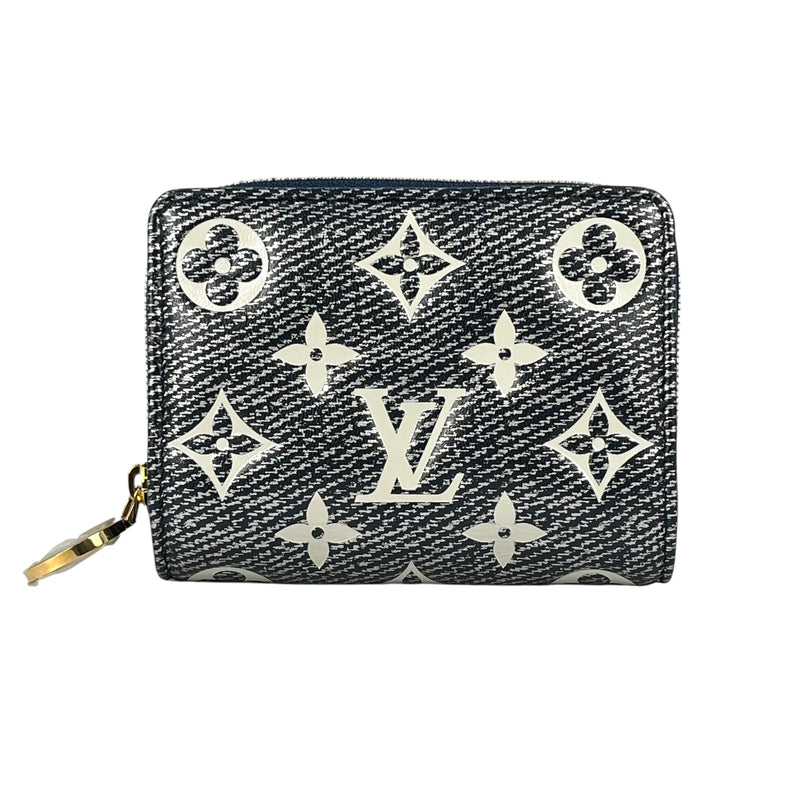 LOUIS VUITTON Portefeuille Lou Monogram Compact Wallet Bi-fold Wallet - Navy 