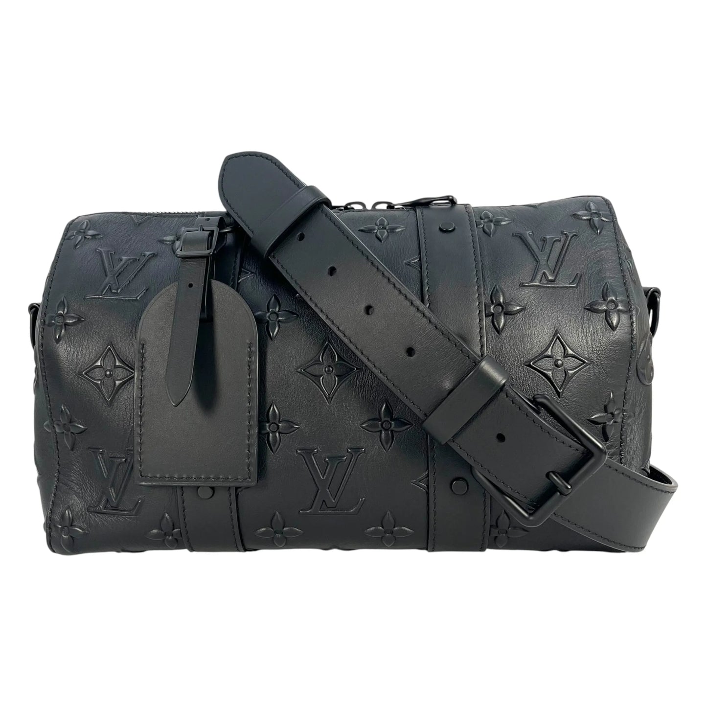 LOUIS VUITTON シティ キーポル モノグラム シール ショルダーバッグ - ブラック