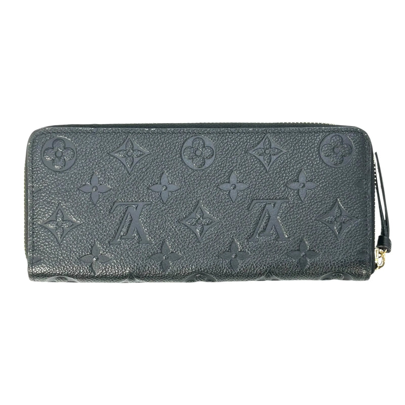 LOUIS VUITTON Portefeuille Monogram Empreinte Long Wallet - Black 