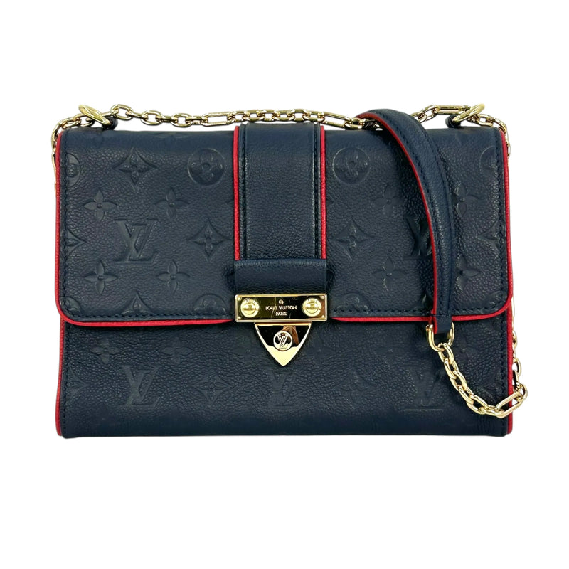 LOUIS VUITTON Saint-Sulpice PM Monogram Empreinte Shoulder Bag - Navy