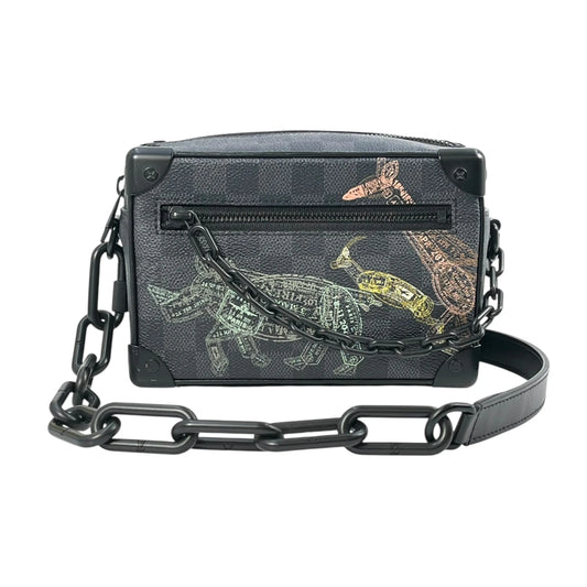 LOUIS VUITTON Mini Soft Trunk Monogram Eclipse Shoulder Bag - Black 