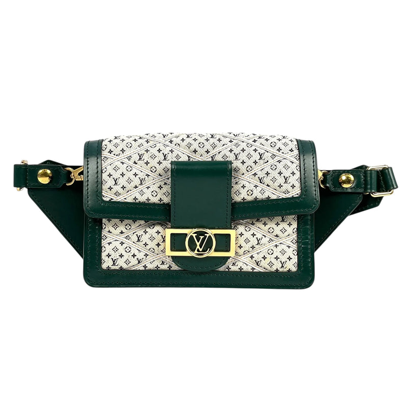 LOUIS VUITTON バムバッグ ドーフィーヌ ミニ モノグラム キャンバス ショルダーバッグ - グリーン