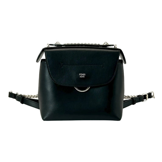 FENDI Back to School Calfskin Backpack - Black 