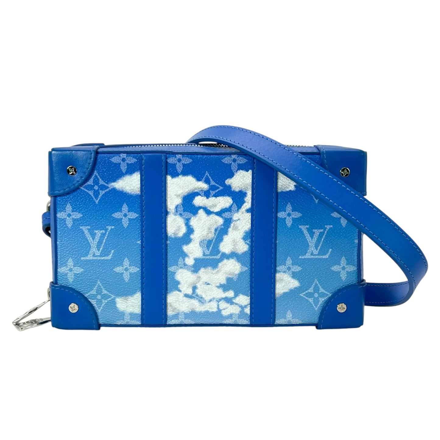 LOUIS VUITTON Soft Trunk Monogram LV Clouds Shoulder Bag - Blue 