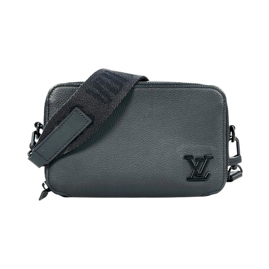 LOUIS VUITTON Alpha Wearable Monogram Eclipse Shoulder Bag - Black 