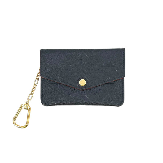 LOUIS VUITTON Pochette Clé Monogram Empreinte Key Case - Navy 